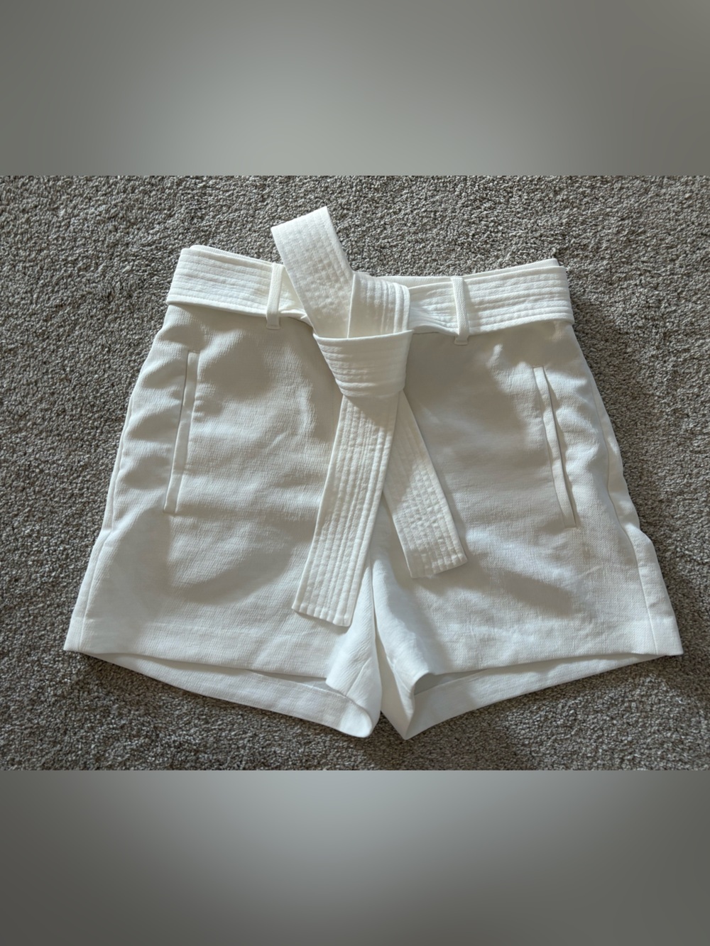 Aritzia Wilfred Tie Waist Trouser Shorts